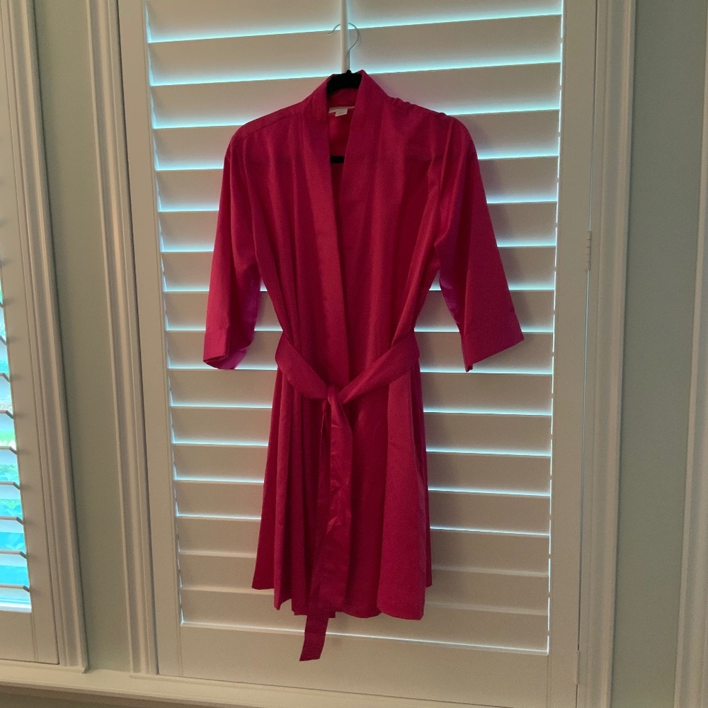 Cabernet Satin Robe